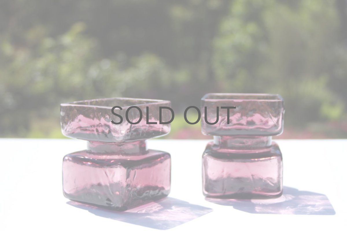 画像4: 北欧雑貨 Riihimaen Lasi Palaシリーズ 花瓶 XSサイズ パープル (4)