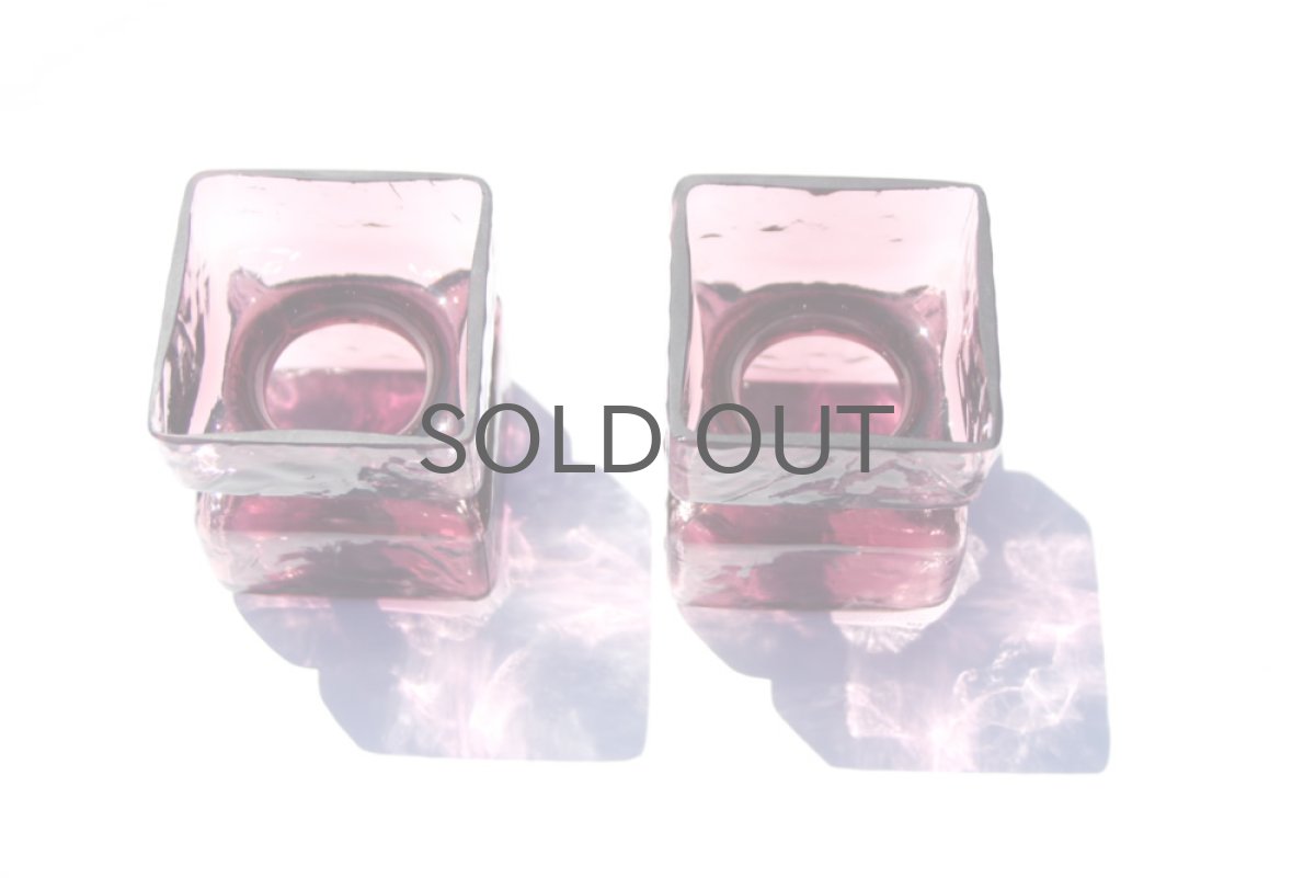 画像3: 北欧雑貨 Riihimaen Lasi Palaシリーズ 花瓶 XSサイズ パープル (3)