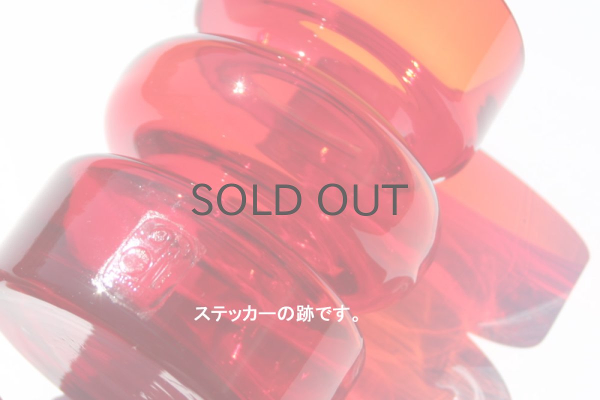 画像3: 北欧スウェーデンのガラス フラワーベース レッド Sサイズ (3)