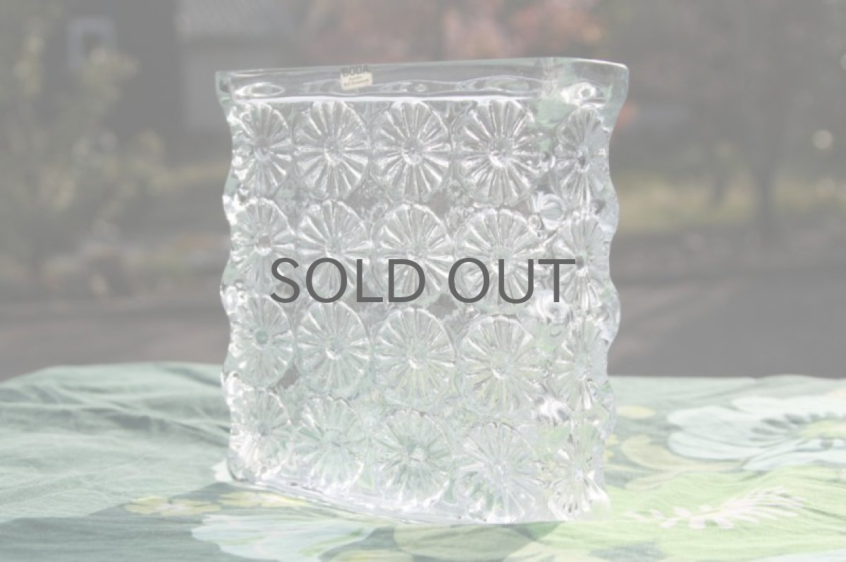 画像2: スウェーデン BODA  Rolf Sinnemark フラワーベース クリスタル (2)