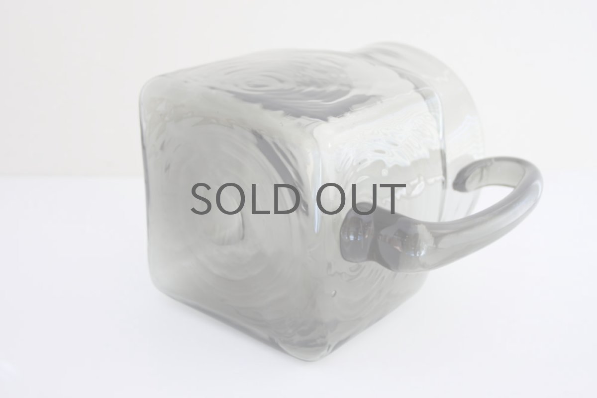 画像5: スウェーデン BODA シグネ ペーション ガラスピッチャーグレー (5)