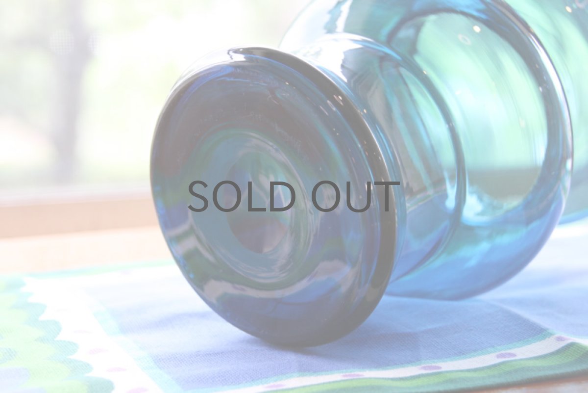 画像4: 北欧ガラス KOSTA BODA Bertil Vallien フラワーベース ブルー (4)