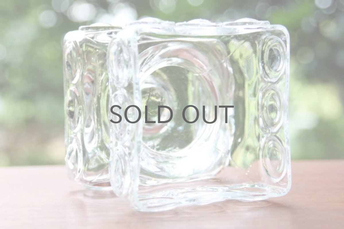 画像4: 北欧雑貨 Riihimaen Lasi Kehraシリーズ 花瓶、キャンドルホルダー クリスタル Mサイズ  (4)