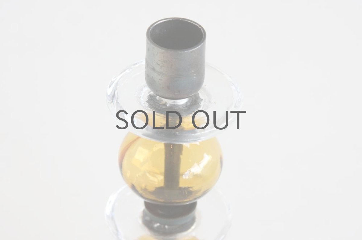 画像2: Erik Hoglundエリックホグラン BODA社製 ガラスキャンドルホルダー 2段ダブルアンバー (2)