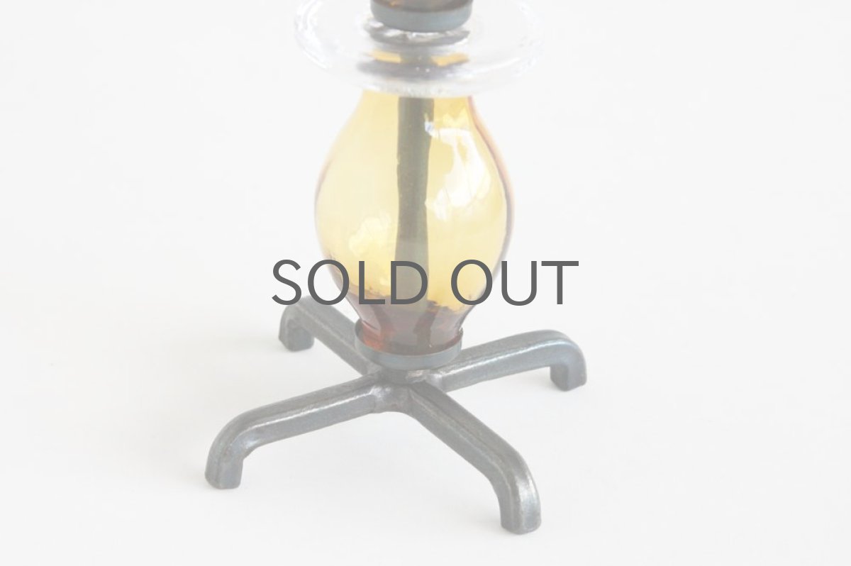 画像3: Erik Hoglundエリックホグラン BODA社製 ガラスキャンドルホルダー 2段ダブルアンバー (3)