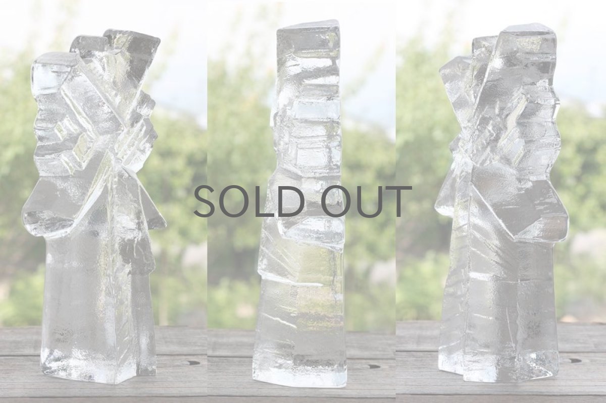 画像3: スウェーデン/Lindshammar社製/ガラスのオブジェ /氷結晶 (3)