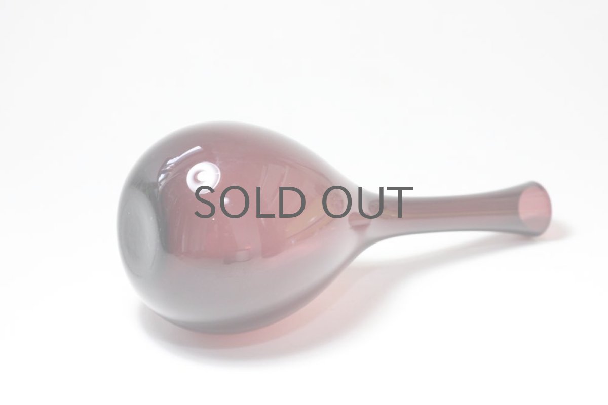 画像3: ビンテージ北欧スウェーデン/ガラス一輪挿し/パープル No2 (3)