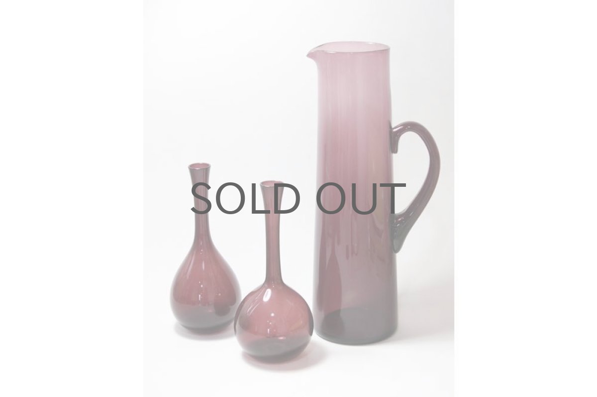 画像5: ビンテージ北欧スウェーデン/ガラス一輪挿し/パープル No1 (5)