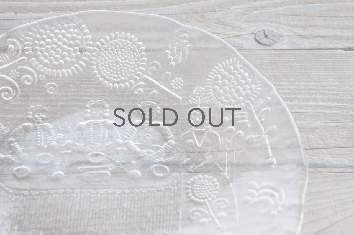 画像3: Kosta Boda コスタボッダ Dalom　クリア特大プレート33cm (3)