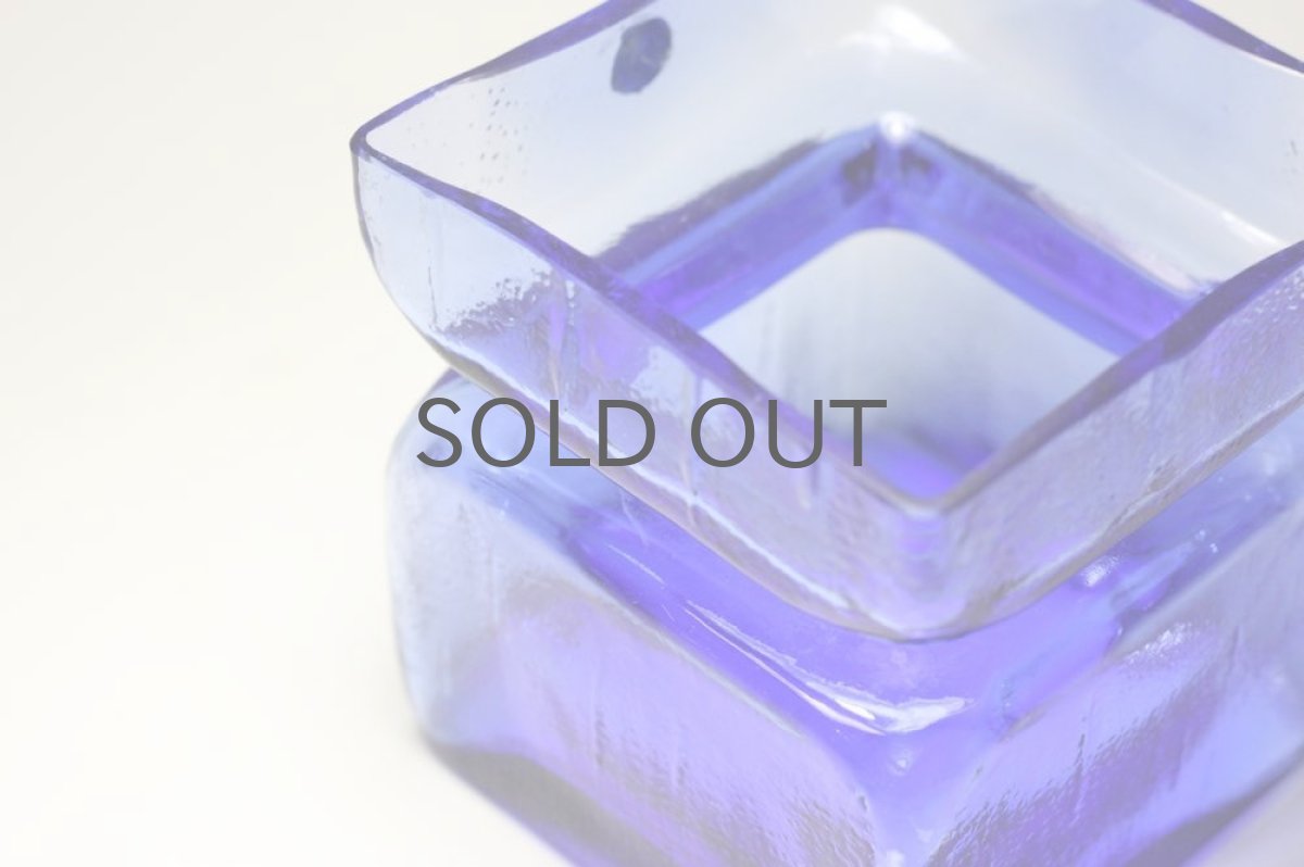 画像2: 北欧雑貨 Riihimaen Lasi　Palaシリーズ　花瓶　ブルー　Lサイズ (2)