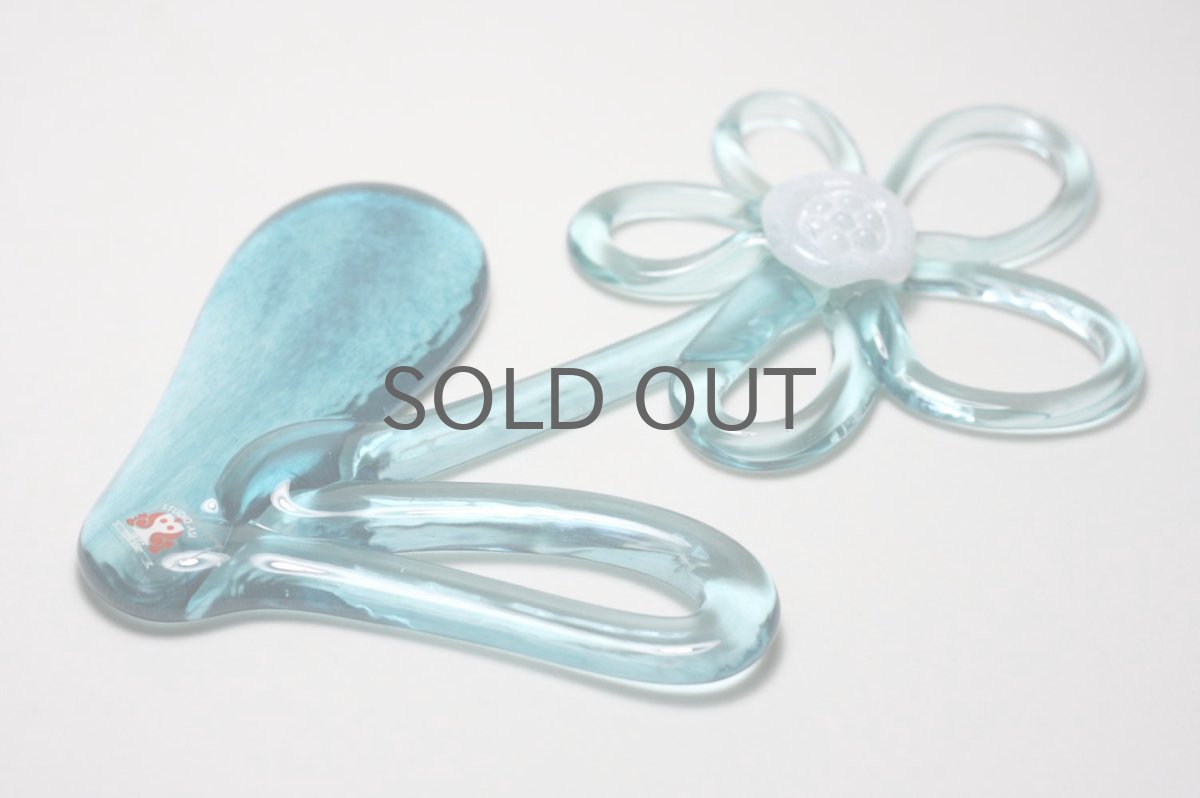 画像4: 北欧ガラス フィンランド Studiolasiハンドメイド ガラスオーナメント 水色 (4)