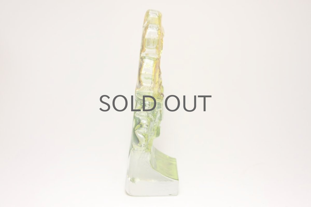 画像5: スウェーデン/Sea Glasbruk製/バラのガラスオブジェ/イエロー (5)