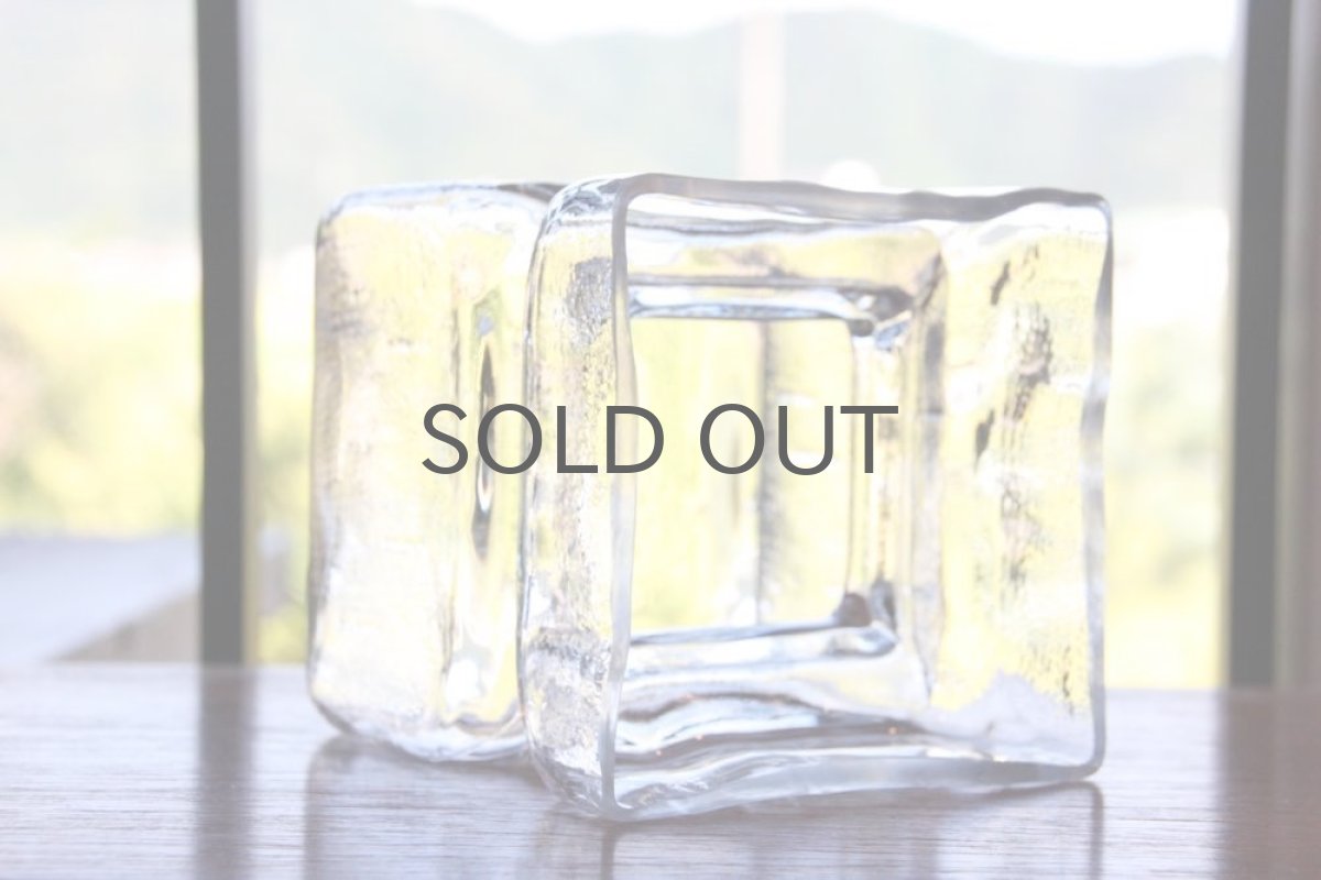 画像4: ビンテージ北欧ガラス/Riihimaen Lasi/Palaシリーズ/花瓶/クリア (4)