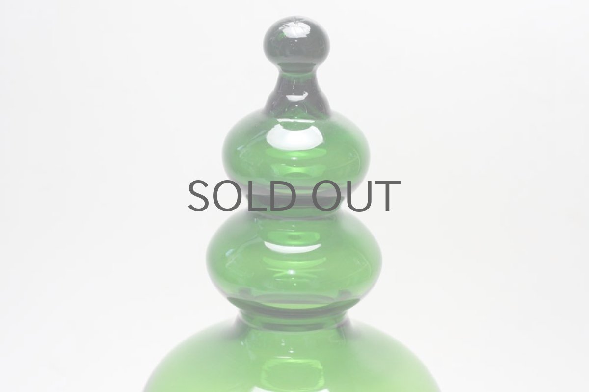 画像3: 北欧ガラス/ BODA/ボッダ/Bertil Vallien/バーティル・ヴァリーン/キャンディポット/グリーン (3)
