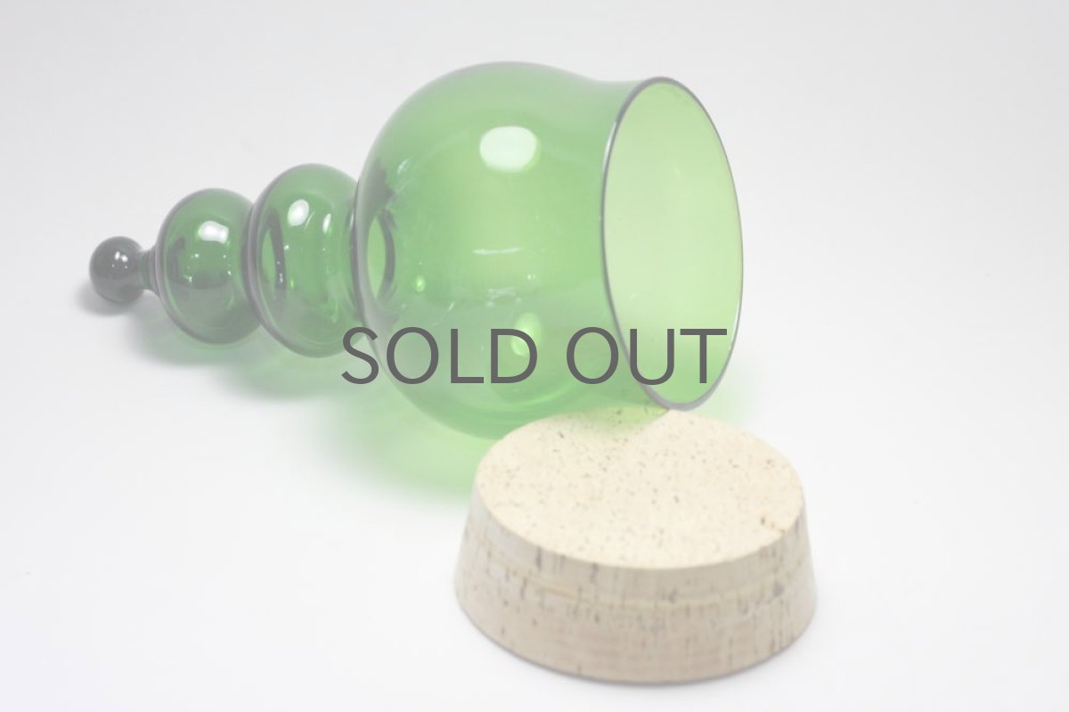 画像4: 北欧ガラス/ BODA/ボッダ/Bertil Vallien/バーティル・ヴァリーン/キャンディポット/グリーン (4)