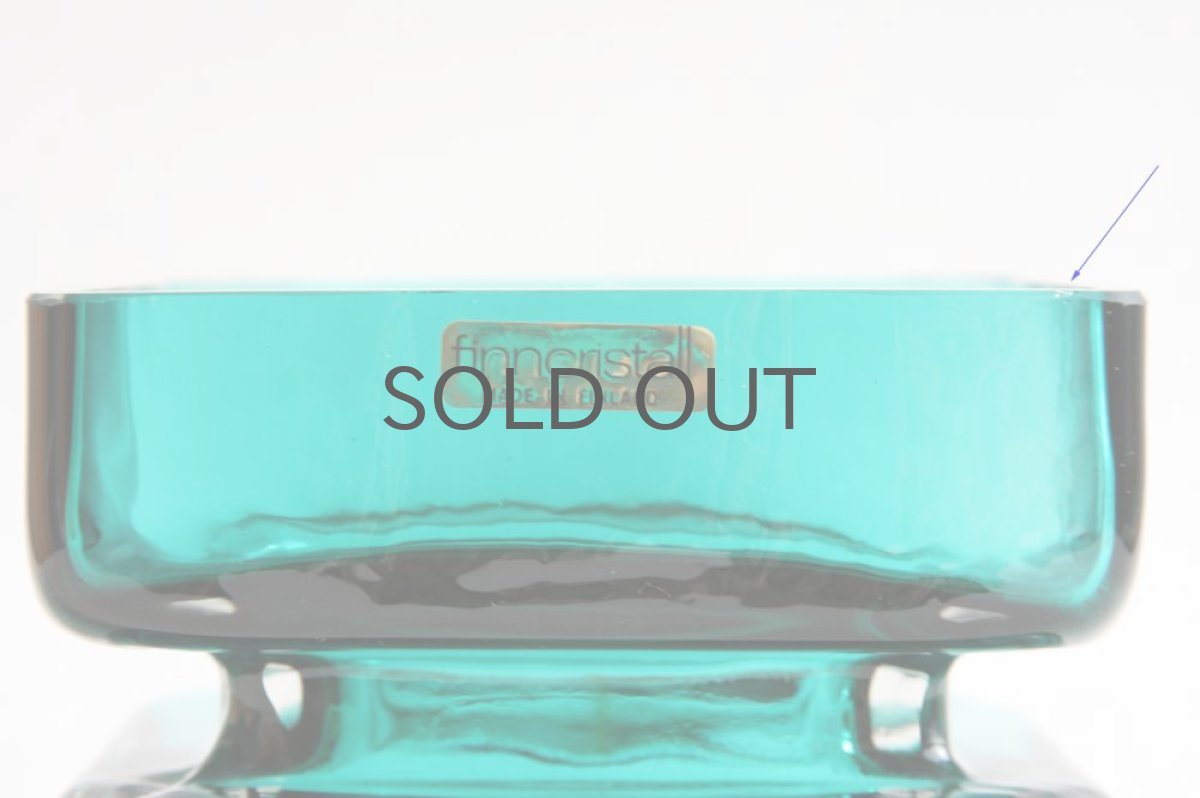 画像4: 北欧雑貨 Riihimaen Lasi Palaシリーズ 花瓶 ブルーグリーン Lサイズ (4)