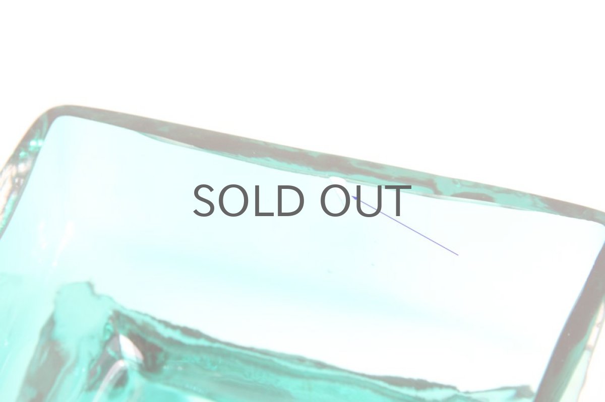 画像5: 北欧雑貨 Riihimaen Lasi Palaシリーズ 花瓶 ブルーグリーン Lサイズ (5)