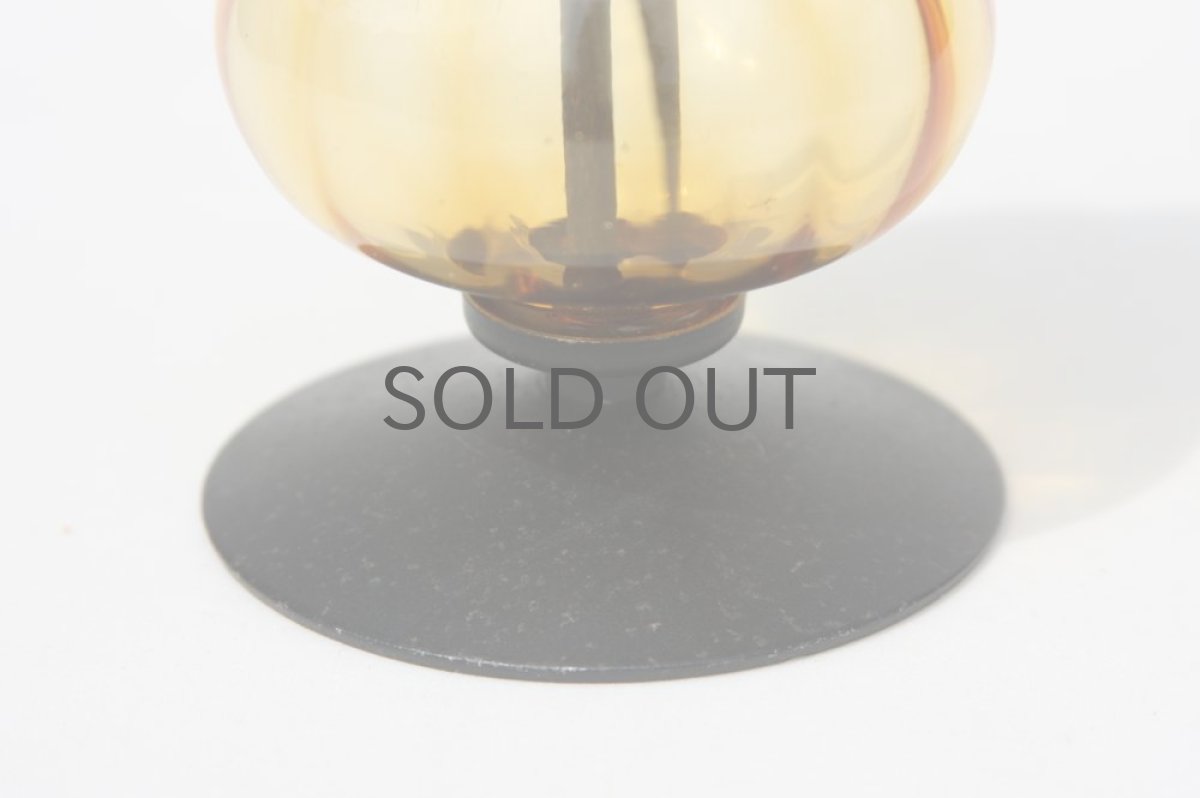 画像4: Erik Hoglundエリックホグラン BODA社製 ガラスキャンドルホルダー アンバー Sサイズ No.1 (4)