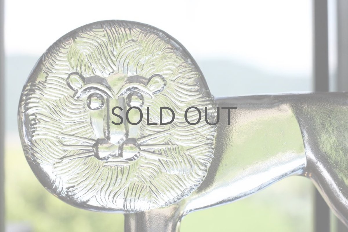 画像2: Kosta Boda コスタボダ ガラスのオブジェ ライオン 超特大サイズ (2)