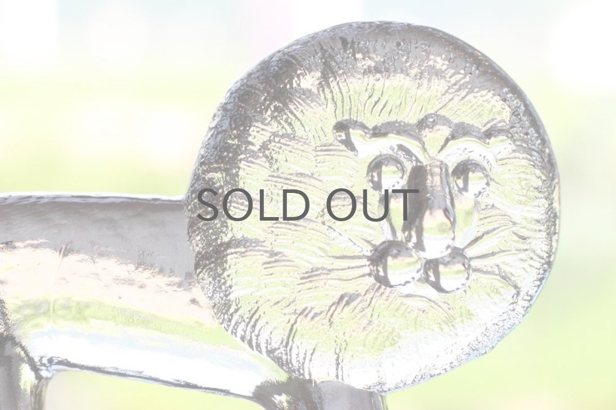 画像2: Kosta Boda/コスタボダ/ガラスのオブジェ ライオン/Mサイズ (2)