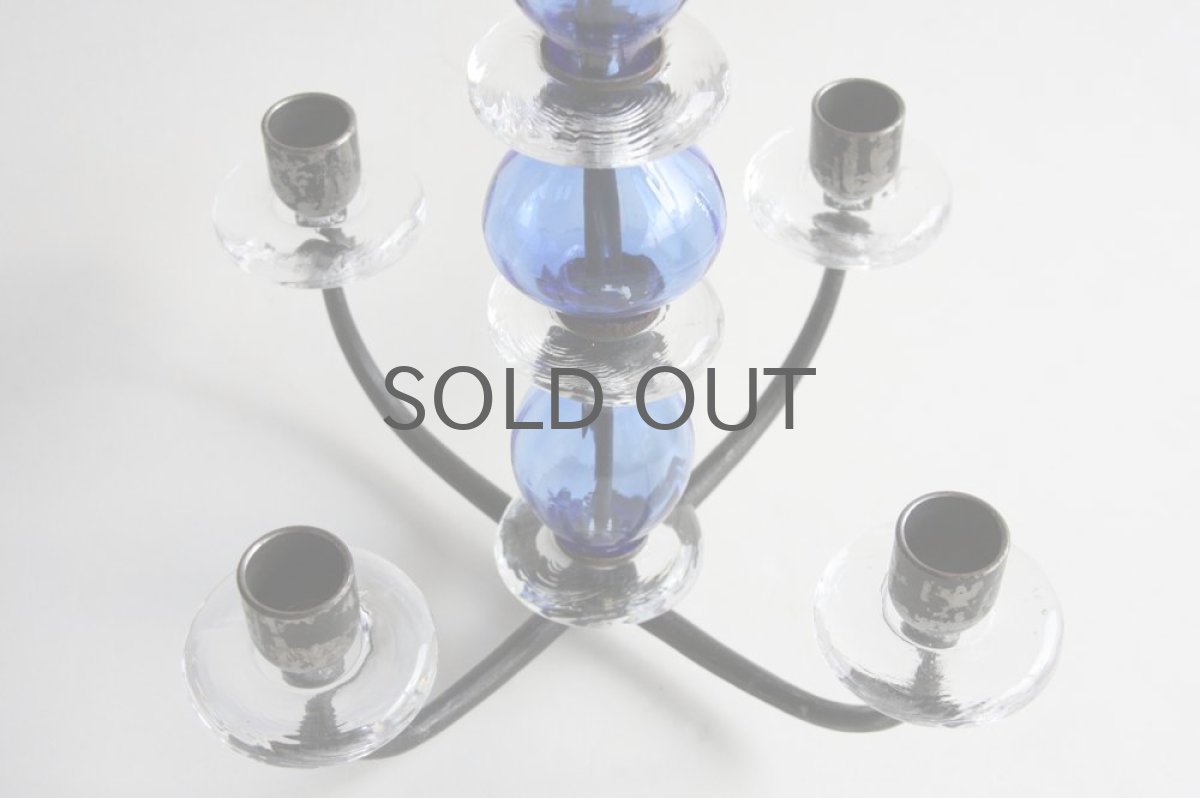 画像5: Erik Hoglundエリックホグラン BODA社製　ガラスキャンドル　シャンデリア　3連 (5)