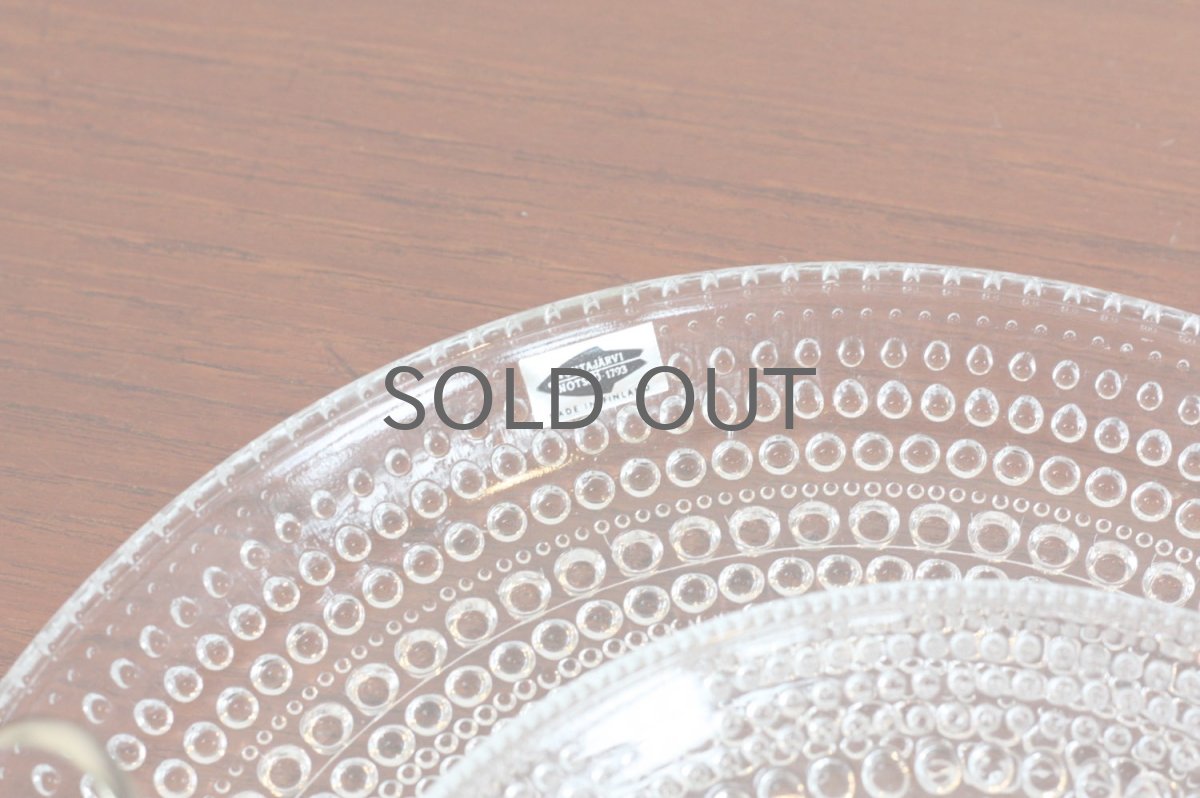 画像8: ARABIA/NUUTAJARVI /オイバ・トイッカ /Kastehelmi/カステヘルミ /2段ケーキプレート/クリア (8)