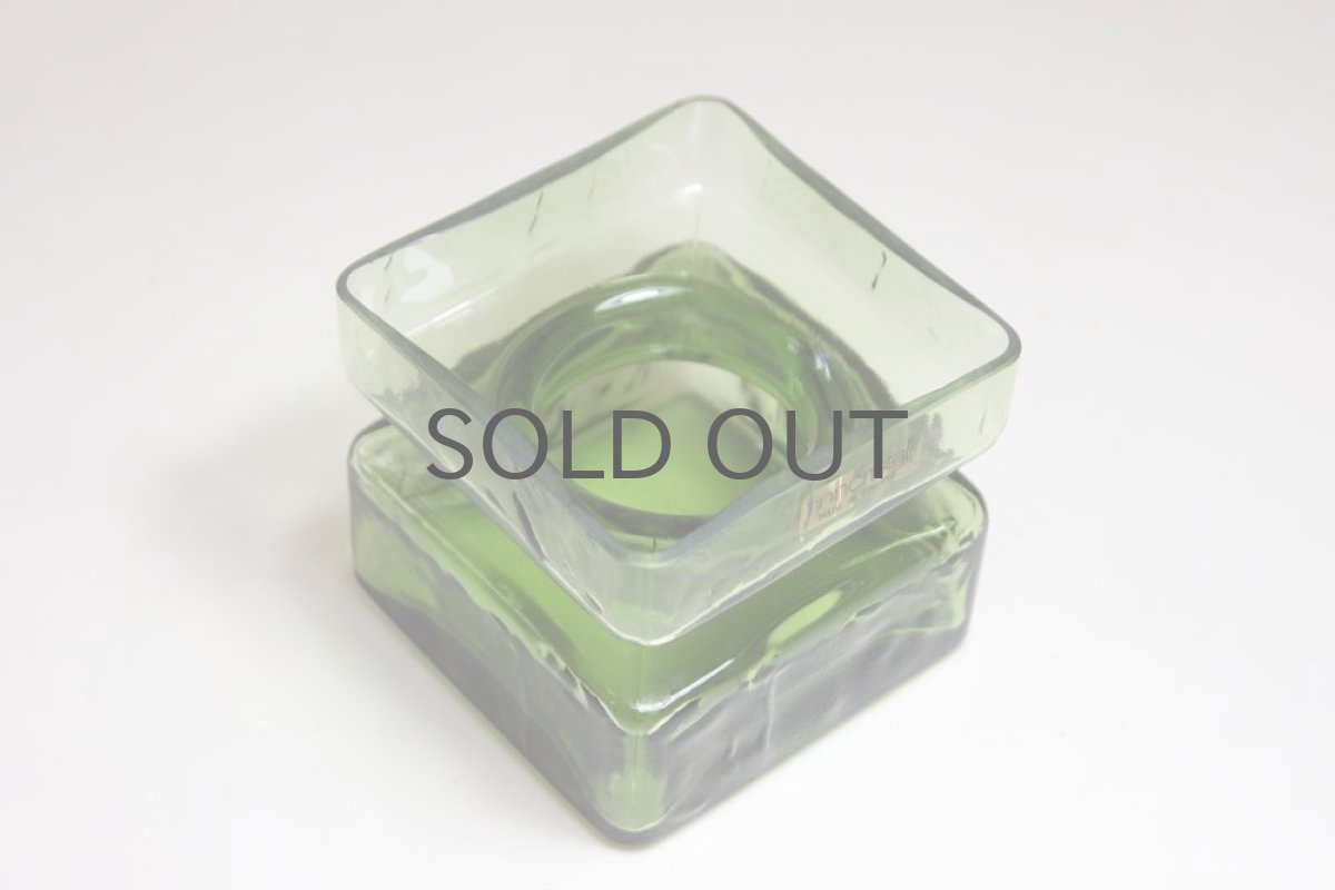 画像4: 北欧雑貨 Riihimaen Lasi Palaシリーズ 花瓶 オリーブグリーン Mサイズ (4)