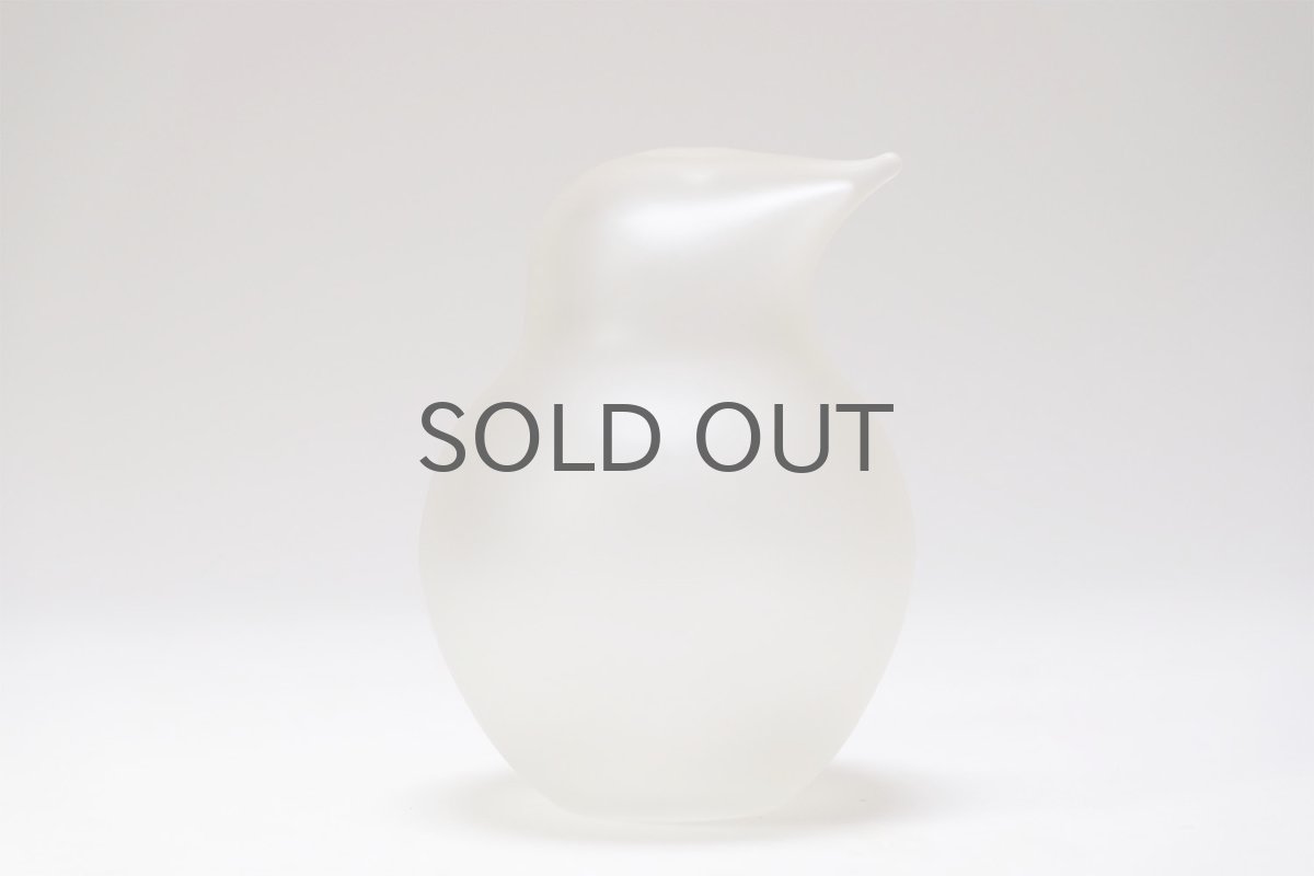 画像3: 北欧ビンテージ雑貨/フィンランド/Riihimaen Lasi/リーヒマエンラシ/Sakari Pykälä/ガラスの小鳥/サンドブラスト仕上げ (3)