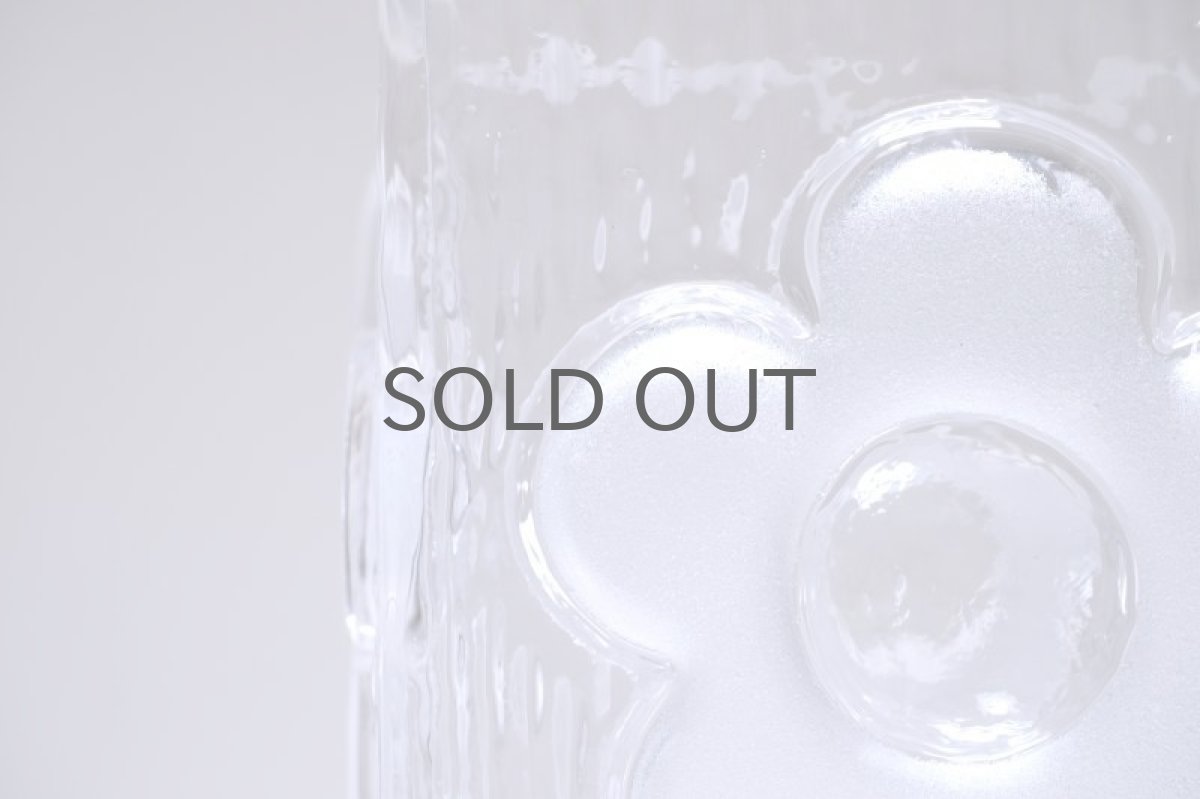 画像4: 北欧雑貨/スウェーデンで買い付けたクリアベース/花柄 (4)