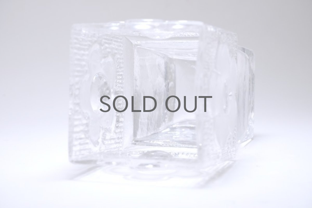 画像6: 北欧雑貨/スウェーデンで買い付けたクリアベース/花柄 (6)