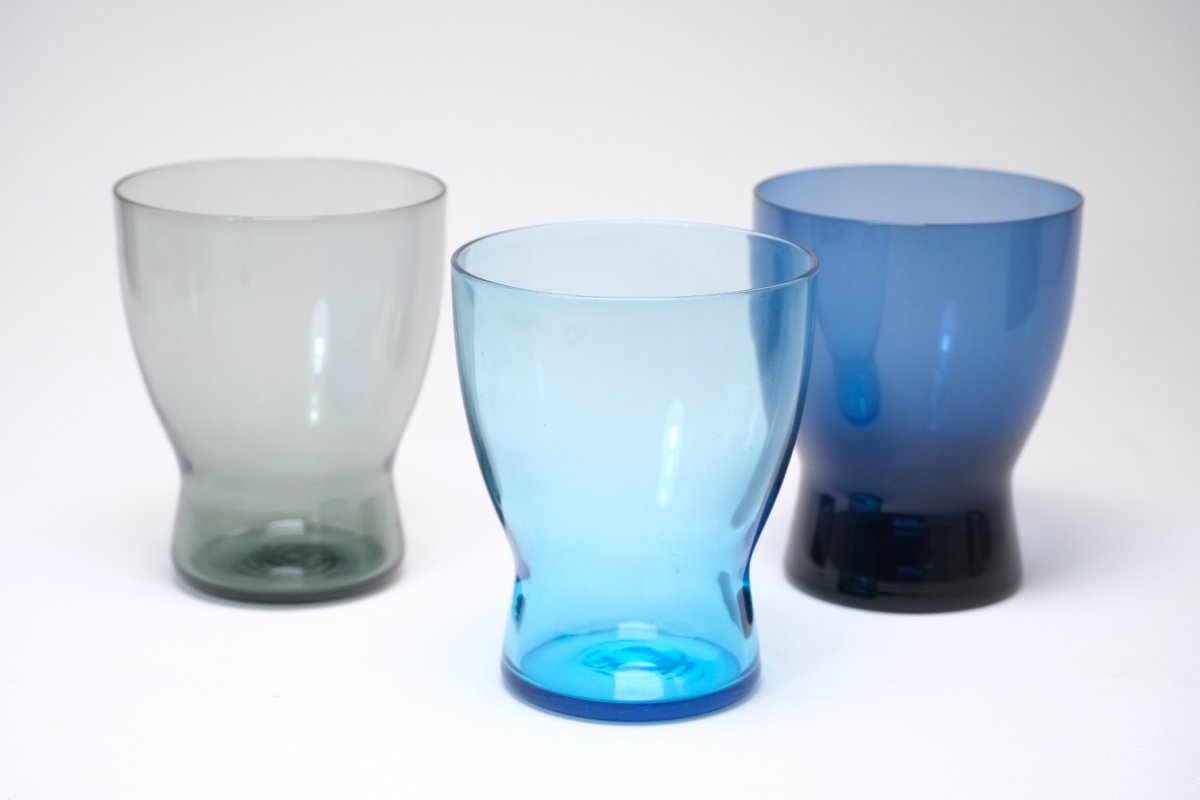 画像6: ビンテージ北欧雑貨/Nuutajarvi/ヌータヤルヴィ/Saara Hopea/サーラ・ホペア/1710/ターコイズブルー (6)