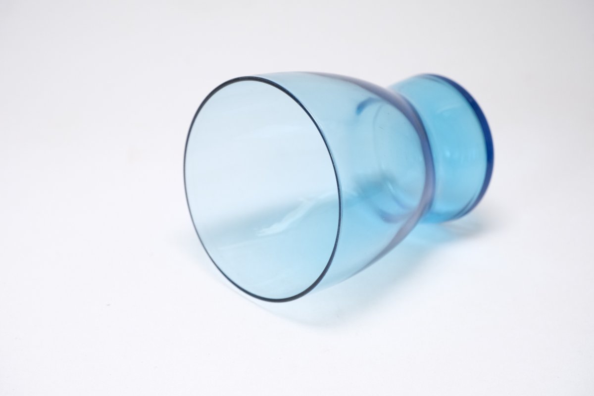 画像2: ビンテージ北欧雑貨/Nuutajarvi/ヌータヤルヴィ/Saara Hopea/サーラ・ホペア/1710/ターコイズブルー (2)