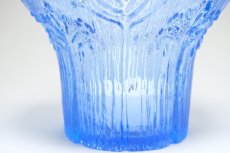 画像6: ビンテージ北欧ガラス/フィンランド/Mantsalan Lasisepat/シャク/レアカラーブルー/Lサイズ/花瓶/キャンドルホルダー (6)