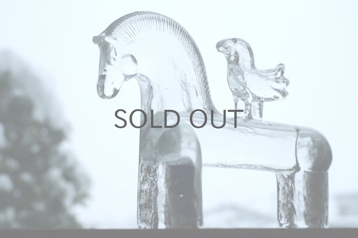 画像3: Kosta Boda/コスタボダ/ガラスのオブジェ /Bertil Vallien/バーティル・ヴァルレーン/馬＆小鳥 (3)