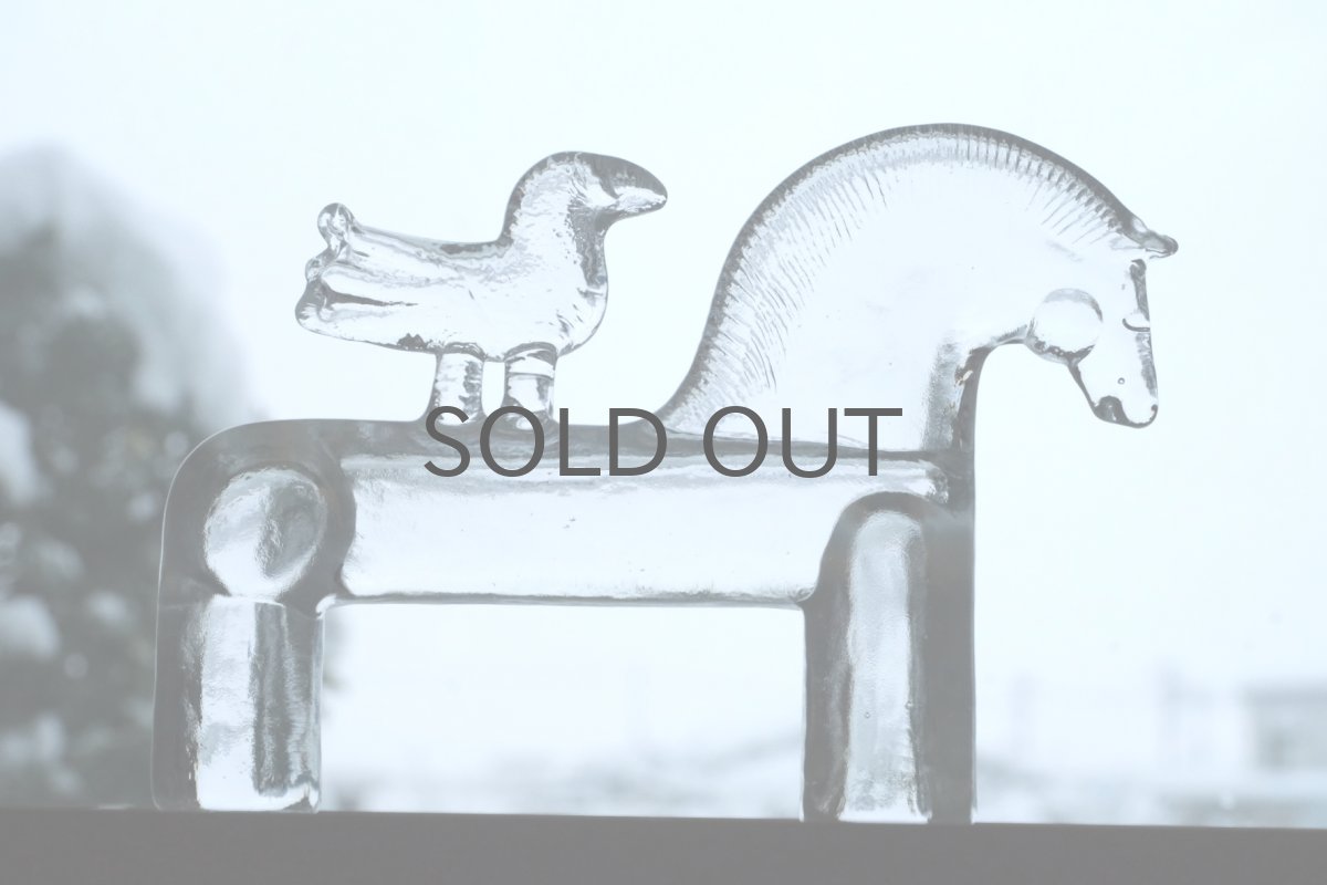 画像6: Kosta Boda/コスタボダ/ガラスのオブジェ /Bertil Vallien/バーティル・ヴァルレーン/馬＆小鳥 (6)