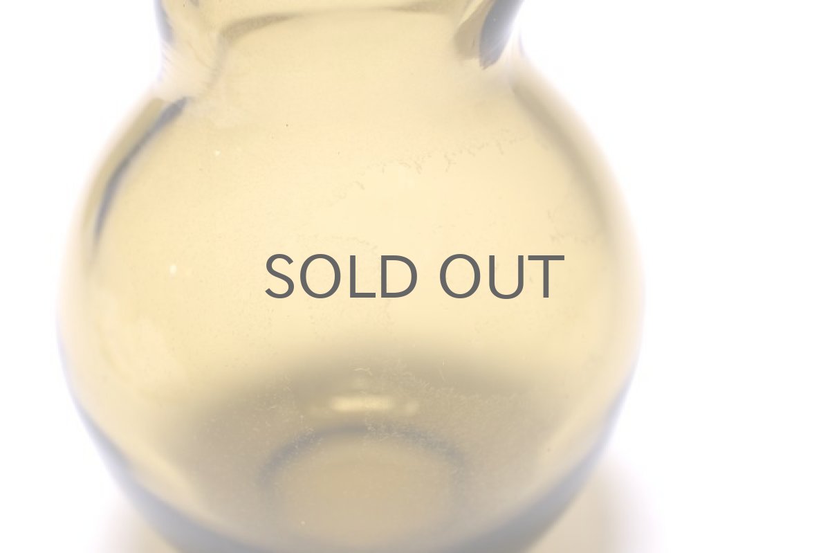 画像5: 北欧ビンテージ雑貨/フィンランド/Riihimaen Lasi/リーヒマエンラシ/Sakari Pykälä/ガラスの小鳥/オリーブ (5)