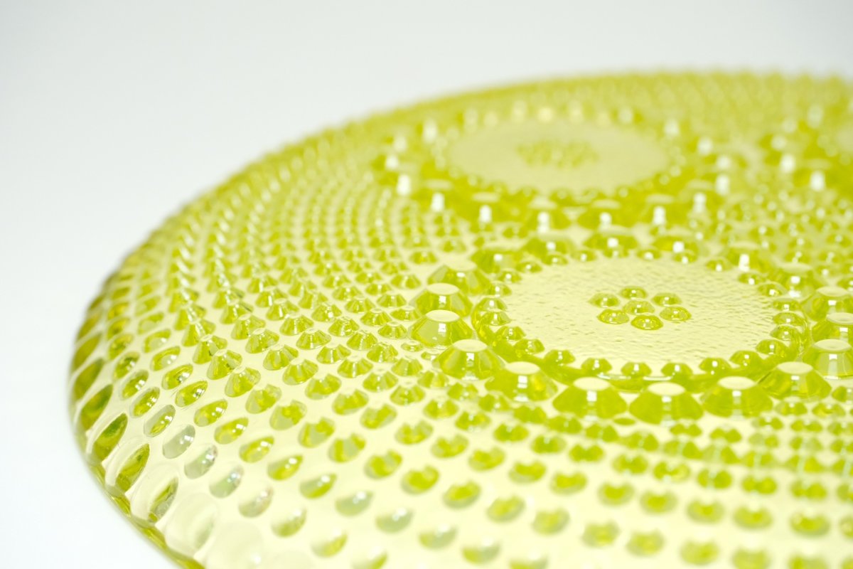 画像7: Riihimaen Lasi/Grapponia/ナニー・スティル/グラッポニア/22cmプレート/イエロー (7)