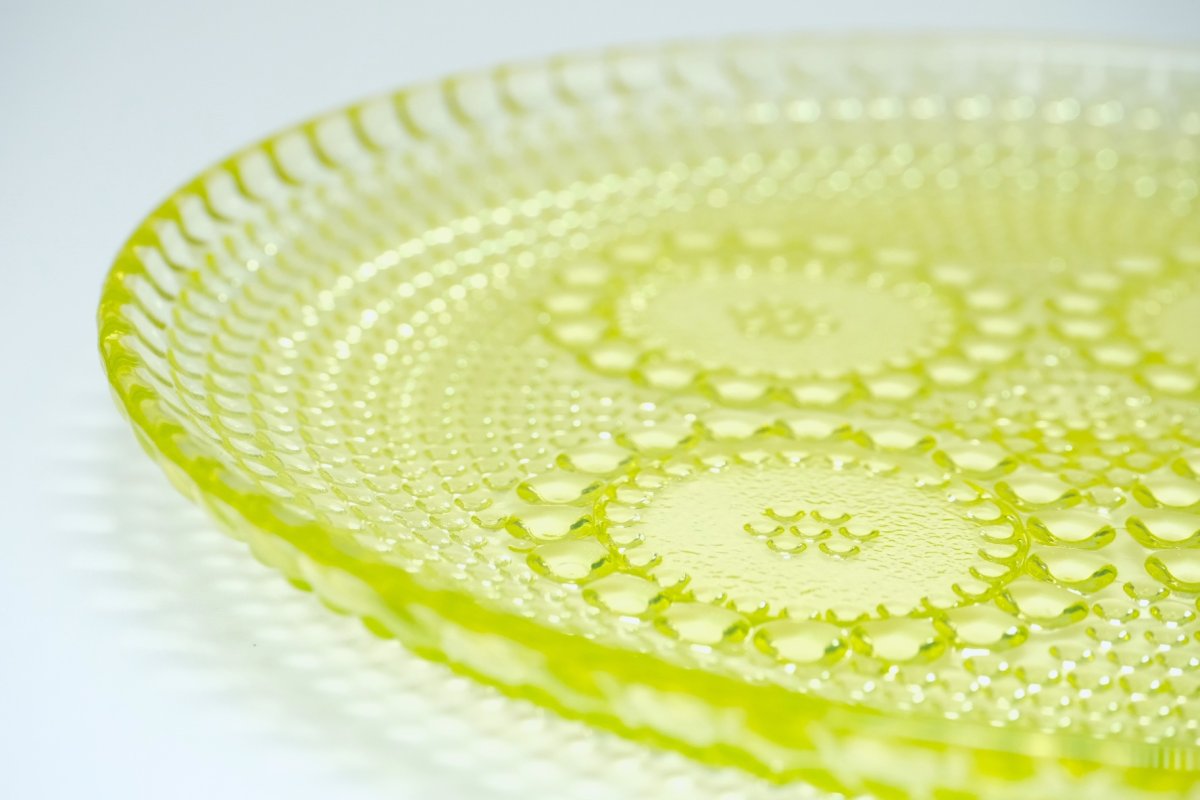 画像5: Riihimaen Lasi/Grapponia/ナニー・スティル/グラッポニア/22cmプレート/イエロー (5)