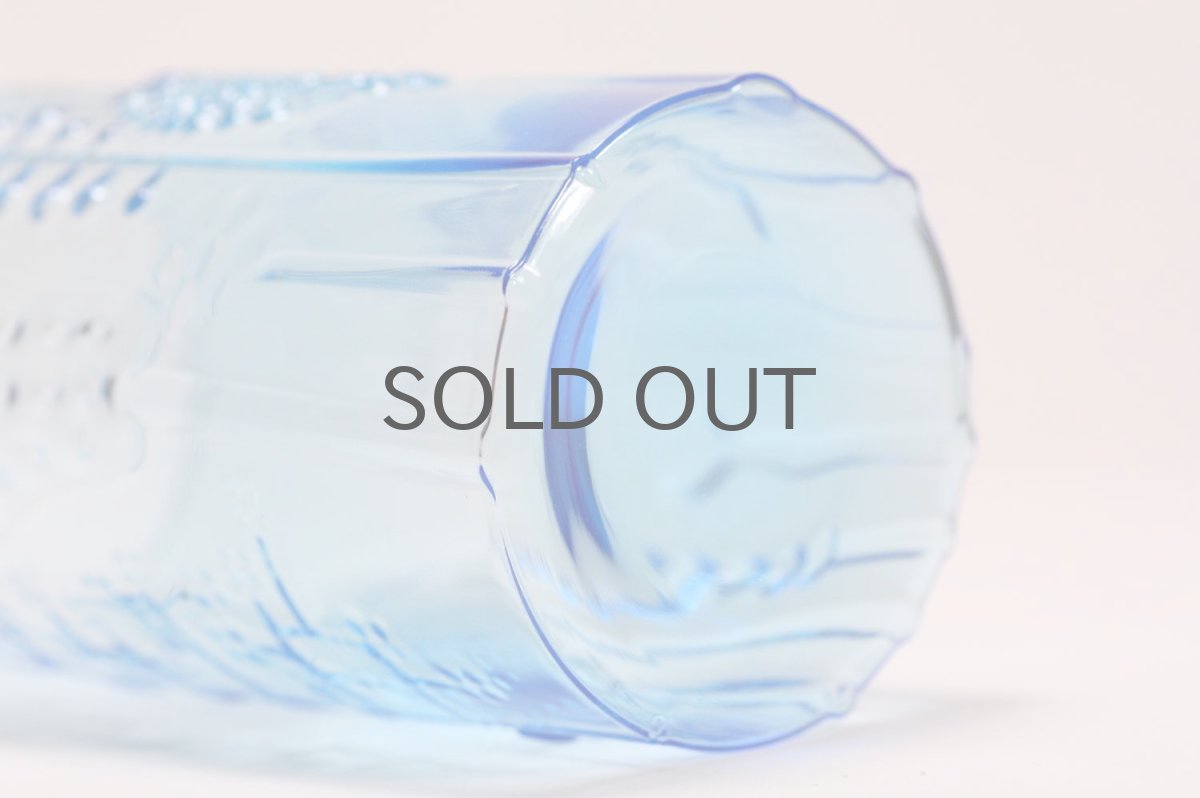 画像6: 北欧ビンテージガラス/オイバトイッカ/フローラ/ヌータヤルヴィ/グラス/タンブラー/オリジナルボックス付き/6個セット/未使用品/ブルー/高さ10cm (6)