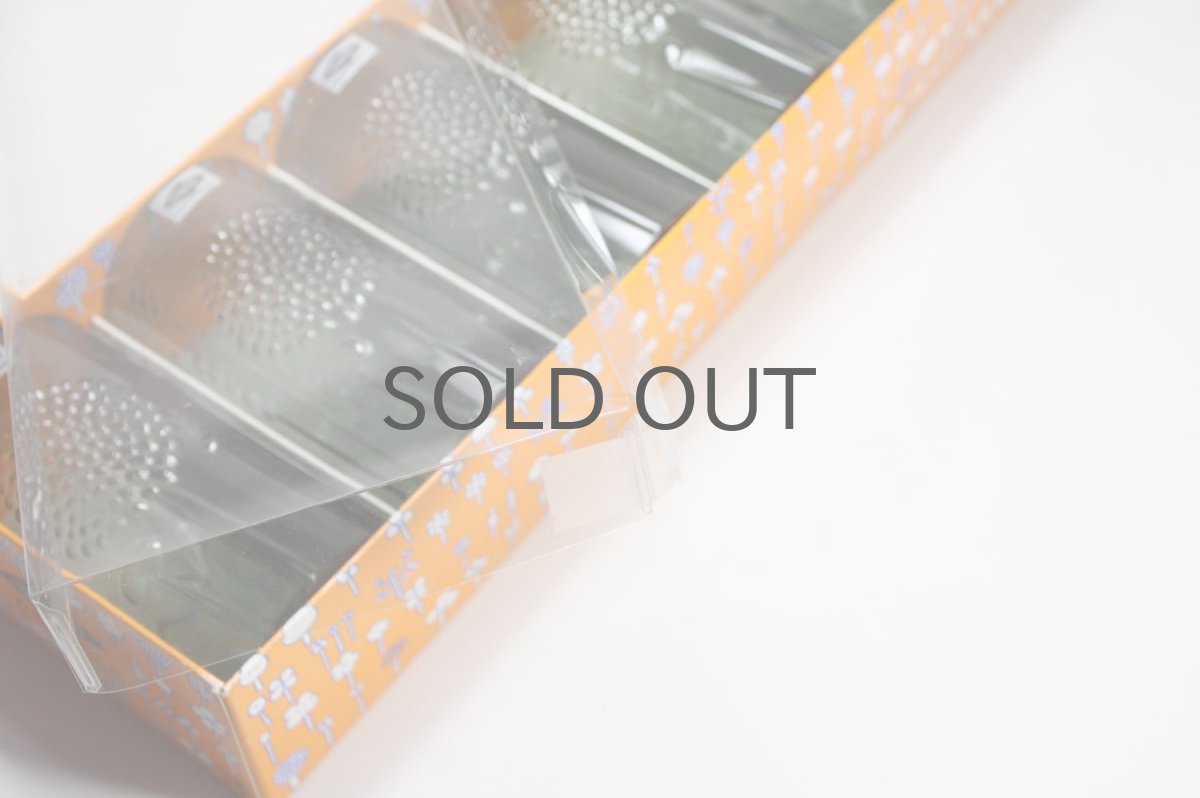 画像15: 北欧ビンテージガラス/オイバトイッカ/フローラ/グラス/タンブラー/オリジナルボックス付き/6個セット/未使用品/グレイ/ロング/高さ12cm (15)