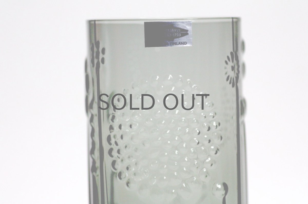 画像6: 北欧ビンテージガラス/オイバトイッカ/フローラ/グラス/タンブラー/オリジナルボックス付き/6個セット/未使用品/グレイ/ロング/高さ12cm (6)