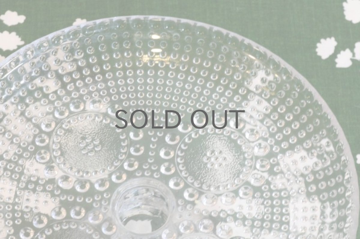 画像4: 北欧ビンテージガラス/Riihimaen Lasi/Grapponia/ナニー・スティル/グラッポニア/ケーキスタンド/クリア (4)