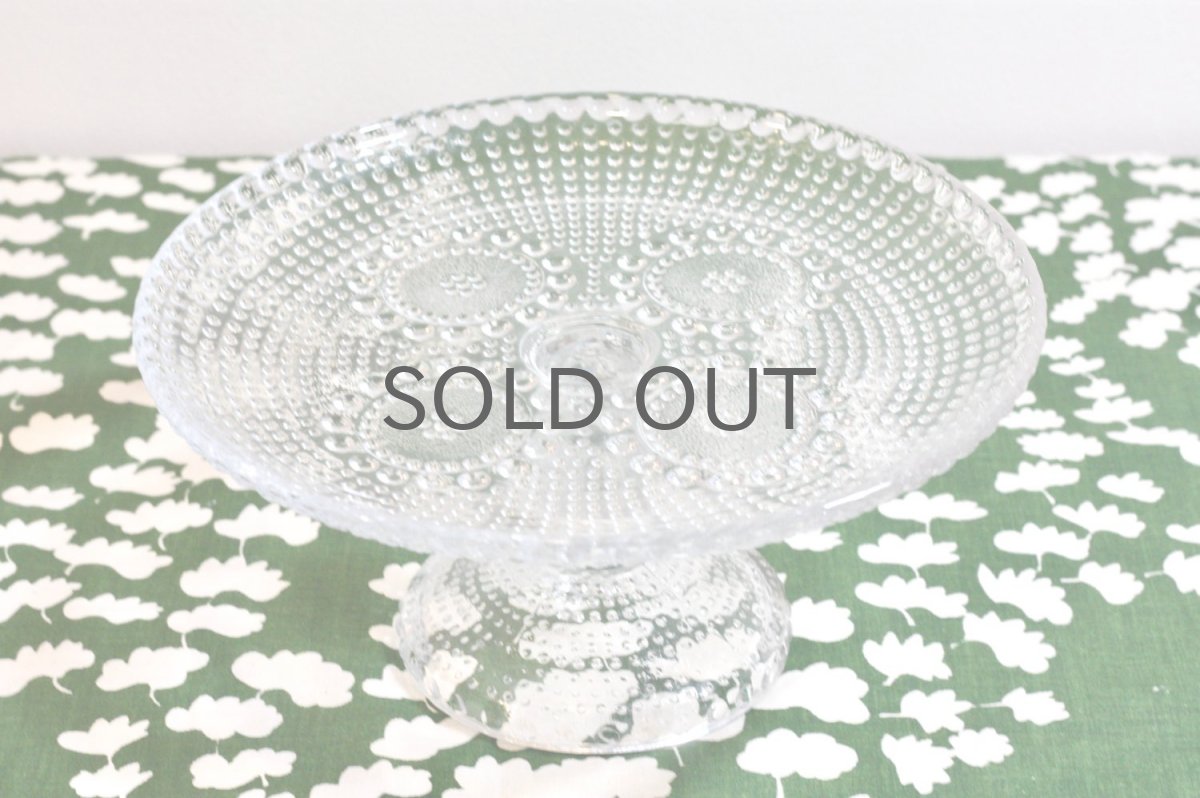 画像6: 北欧ビンテージガラス/Riihimaen Lasi/Grapponia/ナニー・スティル/グラッポニア/ケーキスタンド/クリア (6)