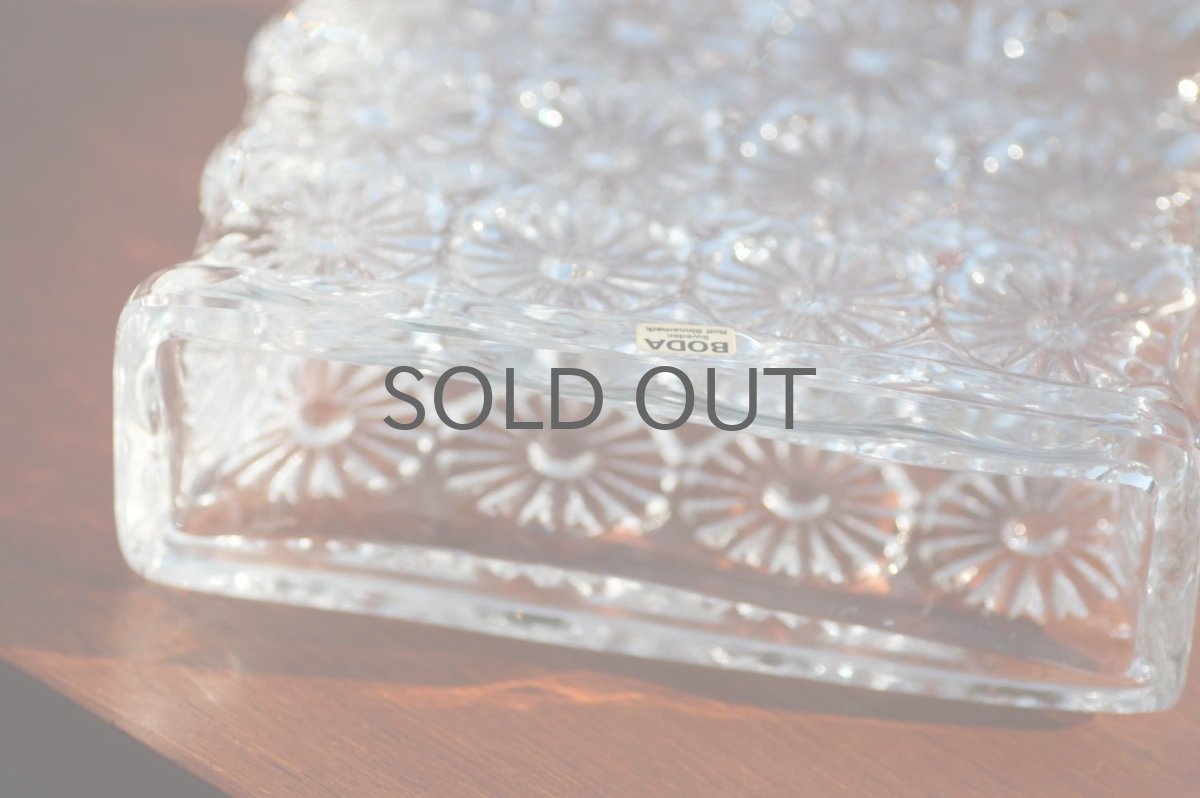 画像4: スウェーデン/BODA /Rolf Sinnemark/フラワーベース/デイジー/クリア (4)