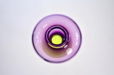 画像3: スウェーデン/STROMBERGSHYTTAN/ガラスベース/アメジスト&イエロー (3)