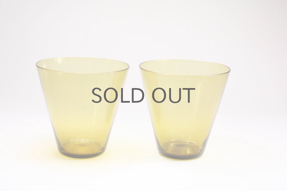 画像2: ビンテージ北欧雑貨/Kaj Franck/カイ・フランク/2744/タンブラー/Mサイズ/Nuutajarvi/ニュータヤルヴィ/アンバー (2)