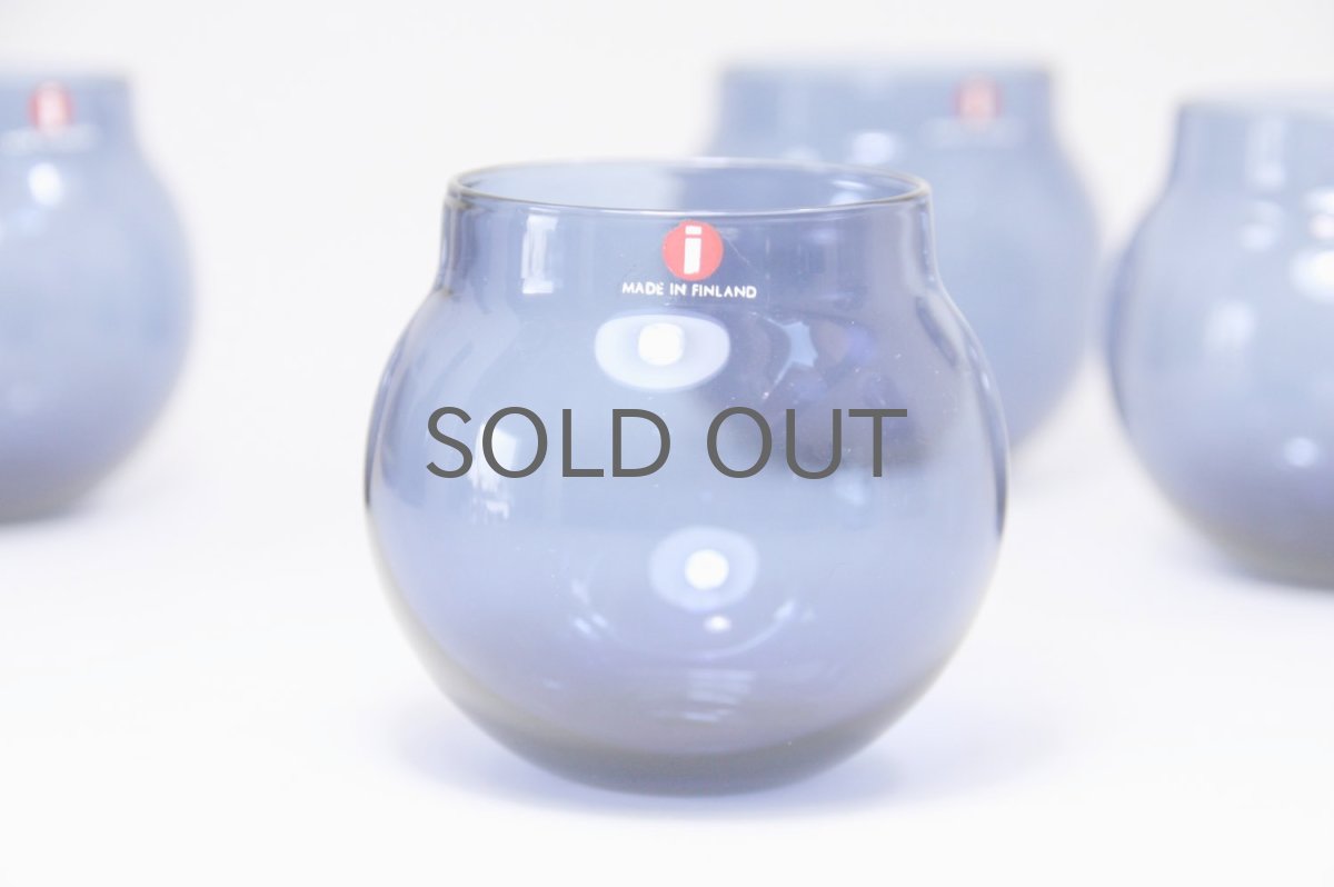 画像1: ビンテージ北欧雑貨/iittala/イッタラ/Aroma/アロマ/タンブラー/ブルー (1)