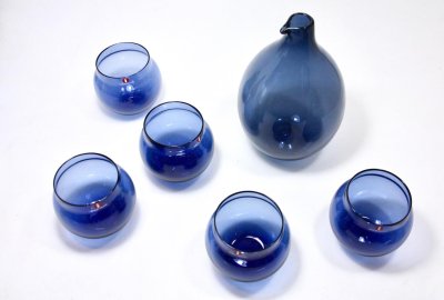 画像1: ビンテージ北欧雑貨/iittala/イッタラ/Aroma/アロマ/タンブラー/ブルー