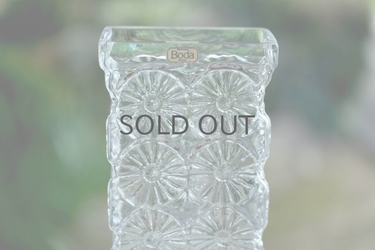 画像2: スウェーデン/BODA /Rolf Sinnemark/フラワーベース/Daisy/デイジー/クリア (2)