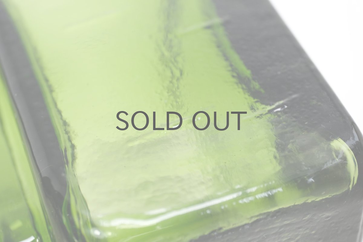 画像6: 北欧ビンテージ雑貨/Riihimaen Lasi/Pala/ベース/花瓶/Lサイズ/オリーブグリーン (6)